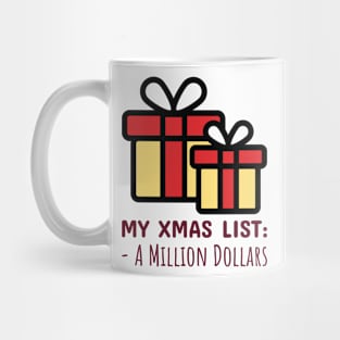 My Christmas List | Million Dollar Mug